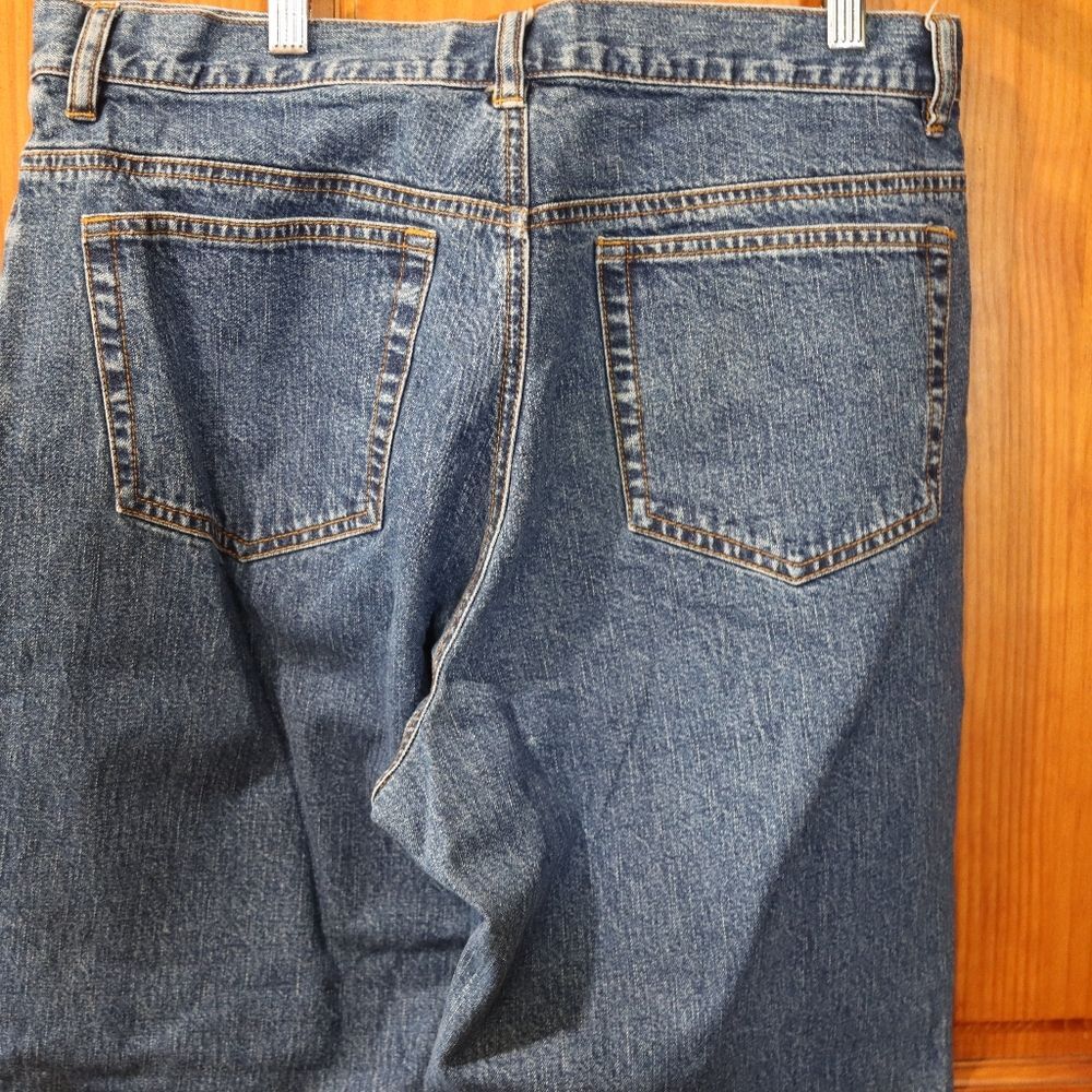 Eddie Bauer Blue Ankle Cropped Jeans Classic Indigo Preppy 90s Vintage 12 - Picture 9 of 12